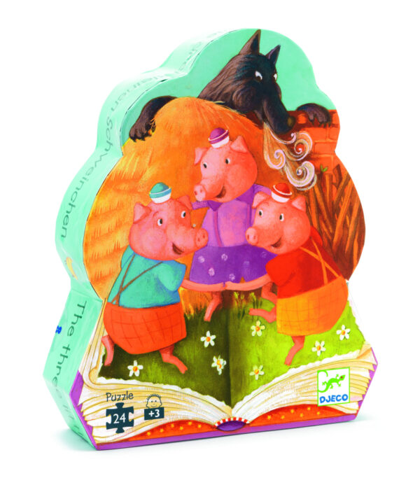 Siluetové puzzle: 3 prasiatka
