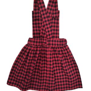 JAPI Flanelová šatová sukňa - čierno-červená - Image 2