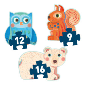 Primo puzzle: 3 Zvieratká v lese (37 veľkých dielikov) - Image 3