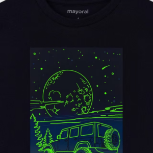 MAYORAL Chlapčenské tričko s dlhým rukávom Truck - tmavomodré - Image 4
