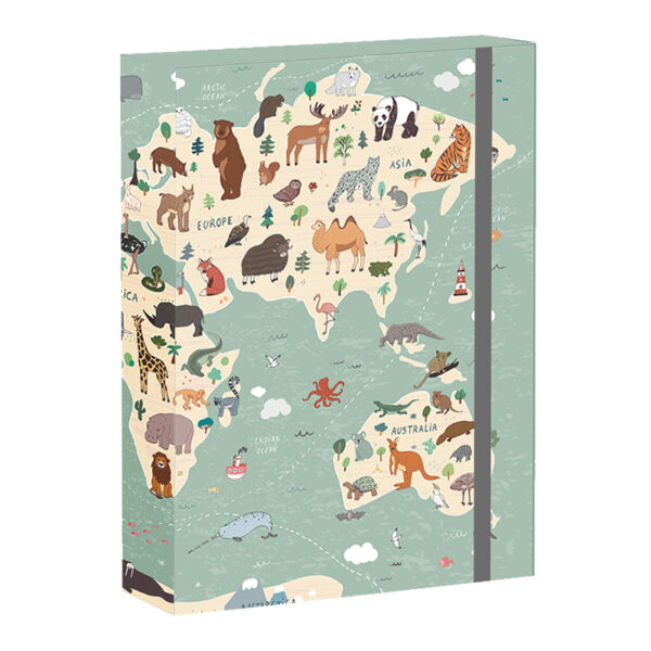 Box na zošity A4 World Map 2 REYBAG